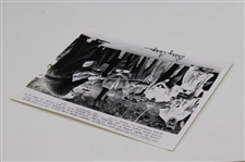 Billy Casper Signed 2008 Masters Flag w/'1970' & Signed Wire Photo JSA ALOA