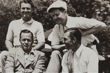 Ben Hogan's Personal Photo W/ Jones, Demaret, Nelson & Hogan W/ Letter