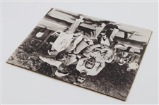 Ben Hogan's Personal Photo W/ Jones, Demaret, Nelson & Hogan W/ Letter