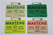 Fourteen (14) Various 1967-2007 Masters Tournament SERIES Badges - Great Condition