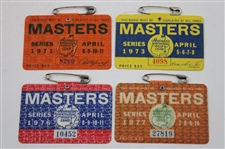 Fourteen (14) Various 1967-2007 Masters Tournament SERIES Badges - Great Condition