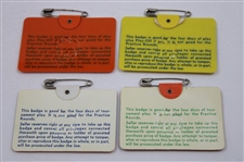 Fourteen (14) Various 1967-2007 Masters Tournament SERIES Badges - Great Condition
