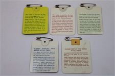 Fourteen (14) Various 1967-2007 Masters Tournament SERIES Badges - Great Condition