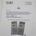 Two (2) 1962 US Open at Oakmont Country Club Pairing Sheets