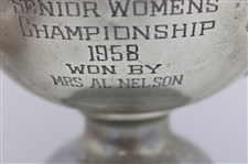 1958 PGA Senior Womens Championship Won By Mrs. Al Nelson Trophy