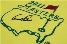 Arnold Palmer Signed 2011 Masters Tournament Embroidered Flag JSA ALOA