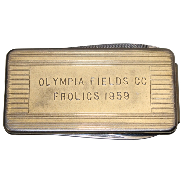 1959 Olympia Fields Country Club Frolics Money Clip/Knife