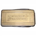 1959 Olympia Fields Country Club Frolics Money Clip/Knife