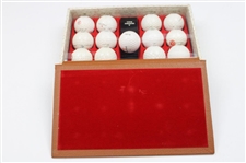 1899-1939 Limited Edition 'Anthology of the Golf Ball' Original Molds Display - Brown