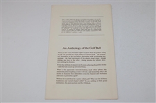 1899-1939 Limited Edition 'Anthology of the Golf Ball' Original Molds Display - Brown