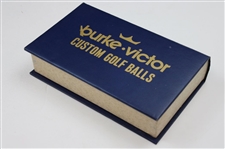 Fifteen (15) Logo Golf Balls in Burke Victor Custom Book Display Box
