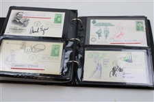 (148) Signed First Day Covers including Phil Mickelson, Gene Sarazen & More