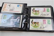 (148) Signed First Day Covers including Phil Mickelson, Gene Sarazen & More