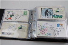 (148) Signed First Day Covers including Phil Mickelson, Gene Sarazen & More