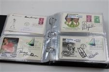 (148) Signed First Day Covers including Phil Mickelson, Gene Sarazen & More