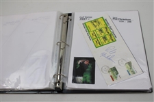 (20) PGA Pro Signed First Day Covers & Stamps including Early Phil Mickelson