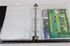 Notebook Of Signed Golf Stamps From Other Countries