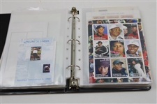 Notebook Of Signed Golf Stamps From Other Countries