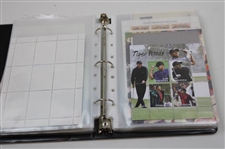 Notebook Of Signed Golf Stamps From Other Countries
