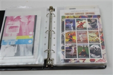 Notebook Of Signed Golf Stamps From Other Countries