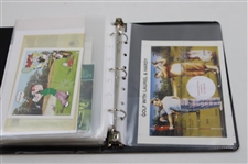 Notebook Of Signed Golf Stamps From Other Countries