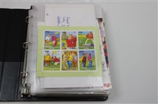 Notebook Of Signed Golf Stamps From Other Countries