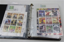 Notebook Of Signed Golf Stamps From Other Countries
