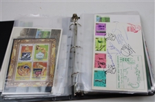 Notebook Of Signed Golf Stamps From Other Countries