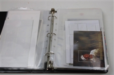 Notebook Of Signed Golf Stamps From Other Countries