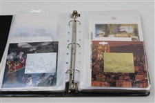 Notebook Of Signed Golf Stamps From Other Countries