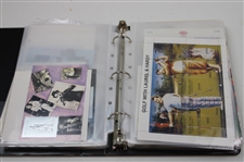 Notebook Of Signed Golf Stamps From Other Countries