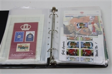 Notebook Of Signed Golf Stamps From Other Countries