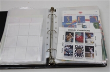 Notebook Of Signed Golf Stamps From Other Countries