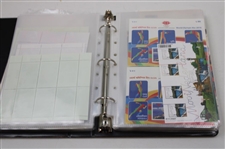 Notebook Of Signed Golf Stamps From Other Countries