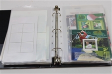 Notebook Of Signed Golf Stamps From Other Countries