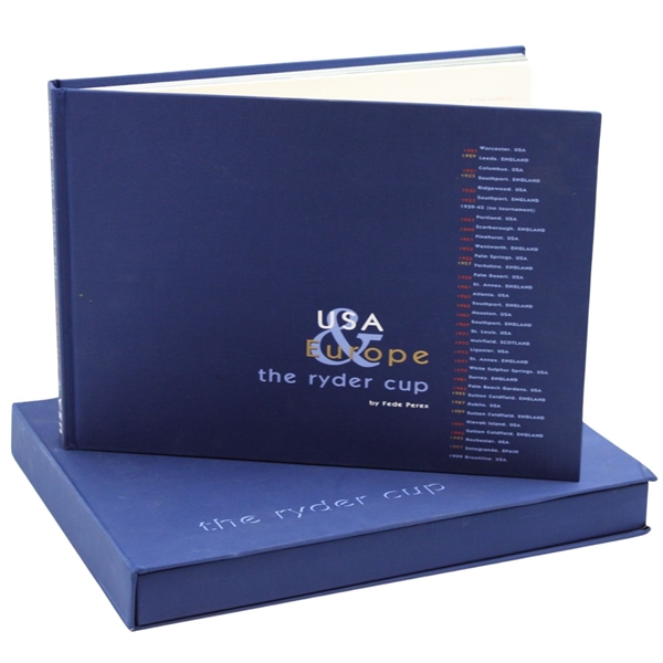 1999 Ryder Cup at Brookline Deluxe Special Ltd Ed Book for the PGA by Fede Perex with Slipcase