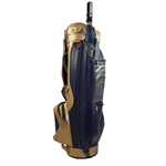 Classic University of Notre Dame Fighting Irish Blue & Gold Full Size Miller Golf Bag w/ ND Umbrella