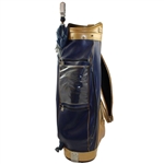 Classic University of Notre Dame Fighting Irish Blue & Gold Full Size Miller Golf Bag w/ ND Umbrella