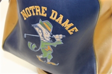 Classic University of Notre Dame Fighting Irish Blue & Gold Full Size Miller Golf Bag w/ ND Umbrella