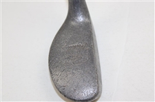 c. 1920 Huntly Putter w/ Unique Thumb Groove Made in England