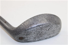 c. 1920 Huntly Putter w/ Unique Thumb Groove Made in England