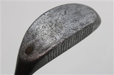 c. 1920 Huntly Putter w/ Unique Thumb Groove Made in England
