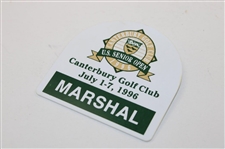 1996 US Senior Open at Canterbury Golf Club Flag with Marshall Badge