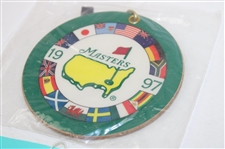 1997 Masters Wednesday Practice Round Ticket #Y02108 w/Unopened 1997 Bag Tag - Tiger Win