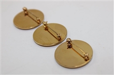 Three (3) 1978 PGA Tour Shield Gold Filled Pins