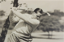 Bobby Jones Signed & Inscribed Original Post-Swing Photo JSA ALOA