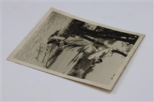Bobby Jones Signed & Inscribed Original Post-Swing Photo JSA ALOA