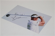 Luke Donald Signed Post Swing Photo Inscribed 'Best Wishes' JSA ALOA