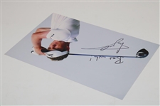 Luke Donald Signed Post Swing Photo Inscribed 'Best Wishes' JSA ALOA