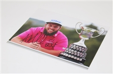 Andrew 'Beef' Johnston Signed Trophy Photo JSA ALOA